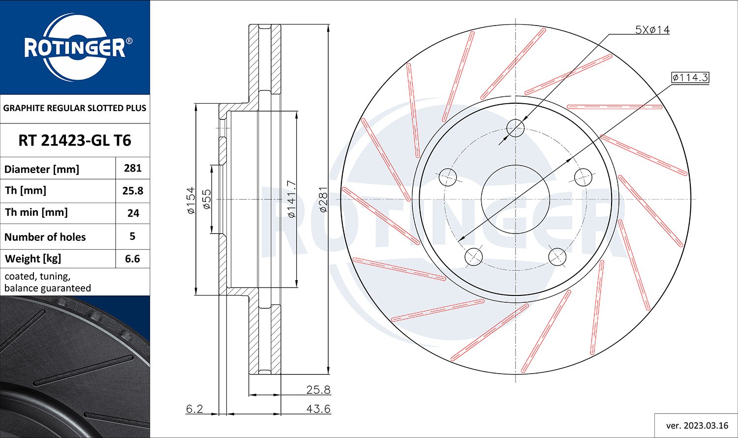 ROTINGER RT 21423-GL T6