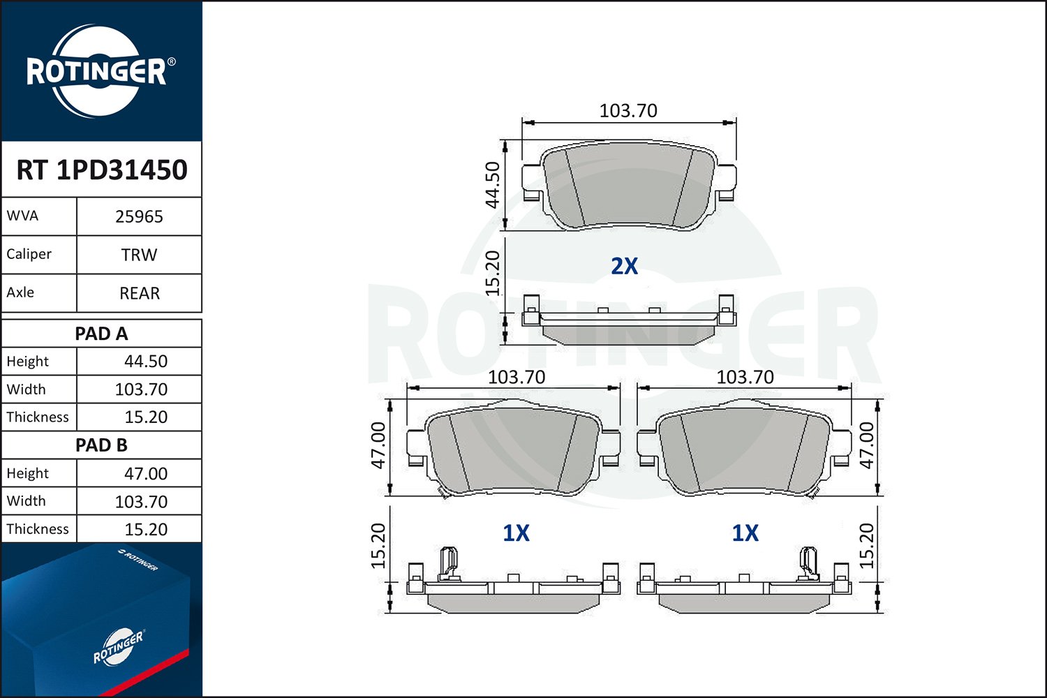 ROTINGER RT 1PD31450