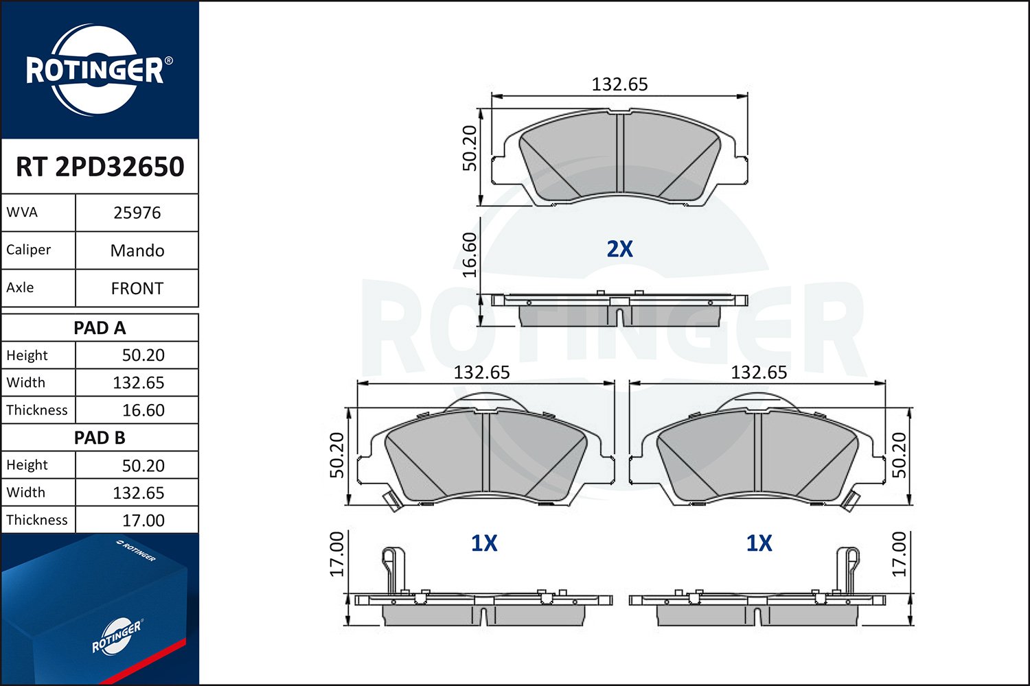 ROTINGER RT 2PD32650