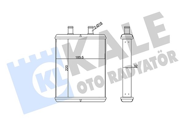 KALE OTO RADYATÖR 355250
