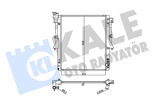 KALE OTO RADYATÖR 355070