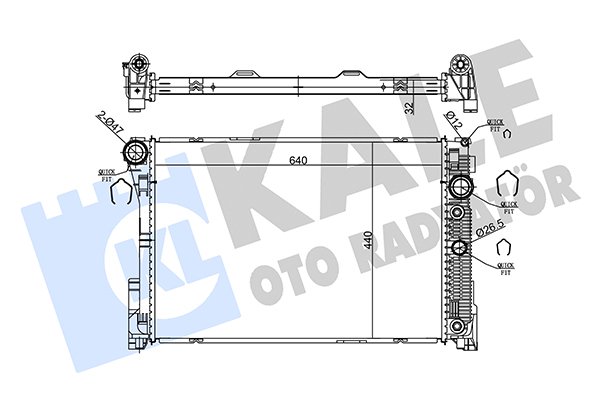 KALE OTO RADYATÖR 360180