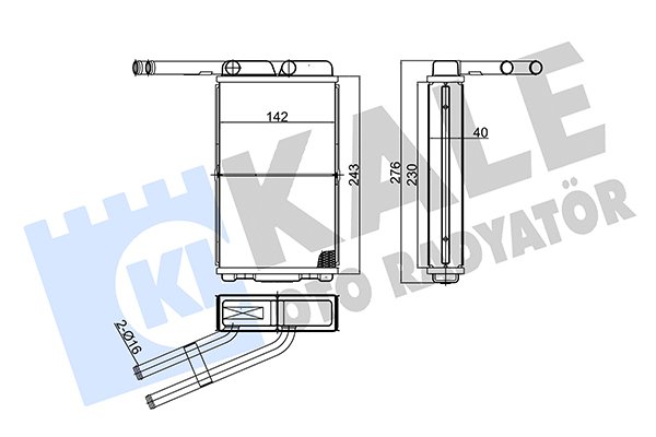KALE OTO RADYATÖR 104200