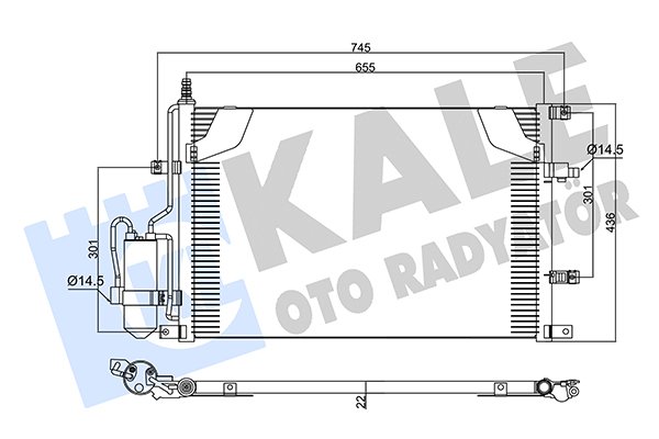 KALE OTO RADYATÖR 360345