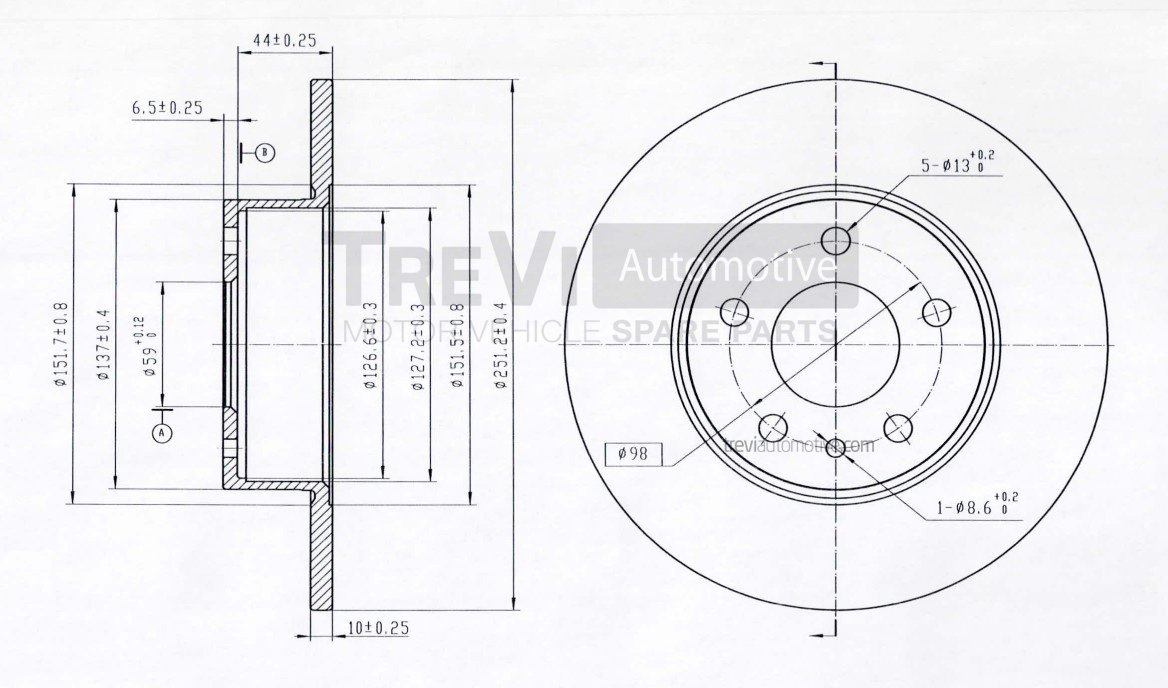 TREVI AUTOMOTIVE BD1006