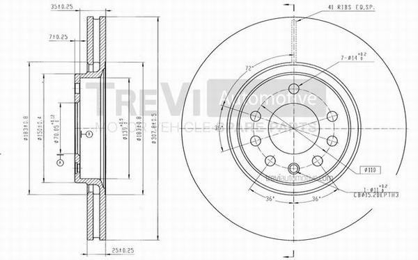 TREVI AUTOMOTIVE BD1180