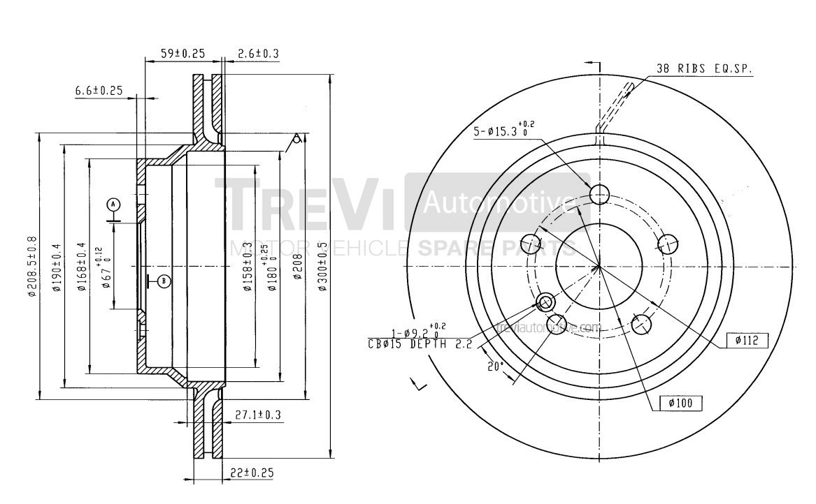 TREVI AUTOMOTIVE BD1222