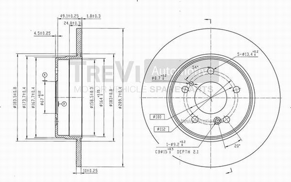 TREVI AUTOMOTIVE BD1030