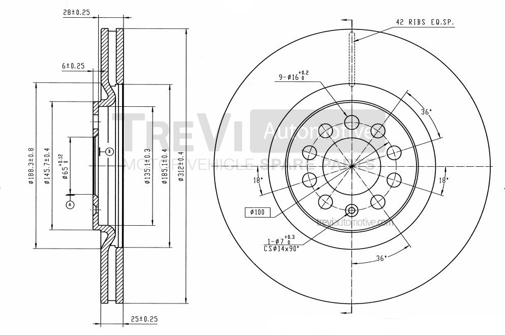 TREVI AUTOMOTIVE BD1132