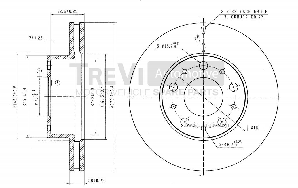 TREVI AUTOMOTIVE BD1216