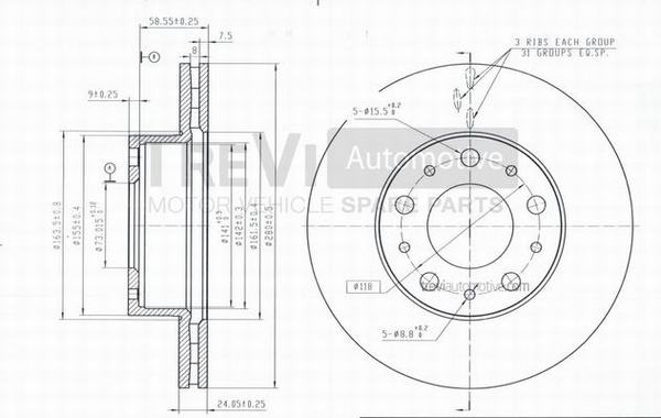 TREVI AUTOMOTIVE BD1157