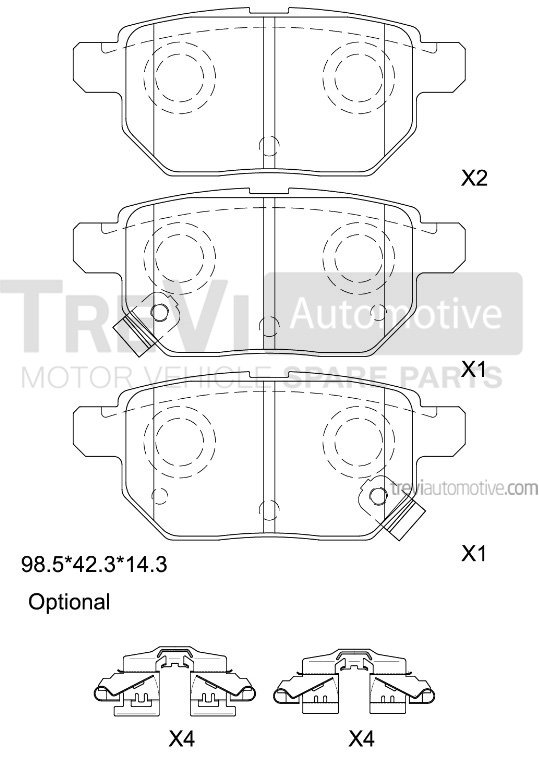 TREVI AUTOMOTIVE PF1458