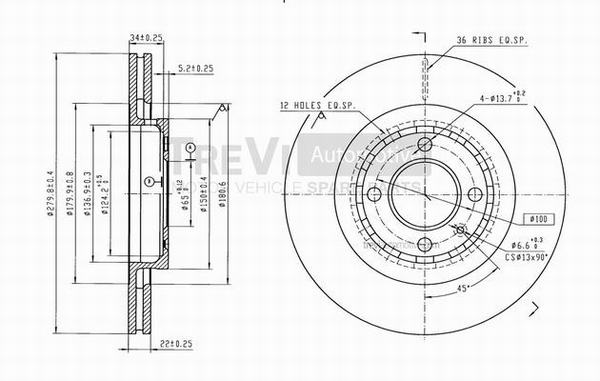 TREVI AUTOMOTIVE BD1109