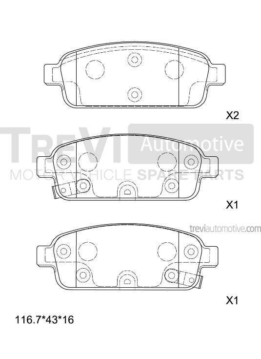 TREVI AUTOMOTIVE PF1443