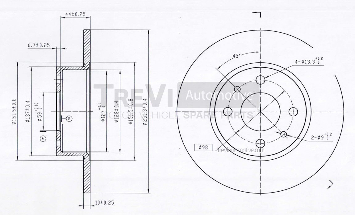 TREVI AUTOMOTIVE BD1005