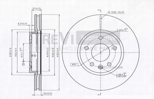 TREVI AUTOMOTIVE BD1255