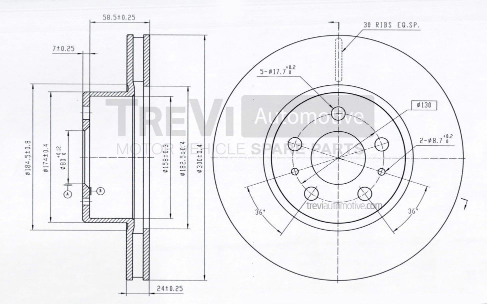 TREVI AUTOMOTIVE BD1196