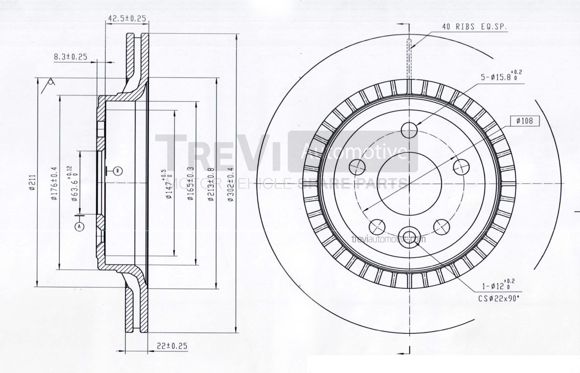 TREVI AUTOMOTIVE BD1249