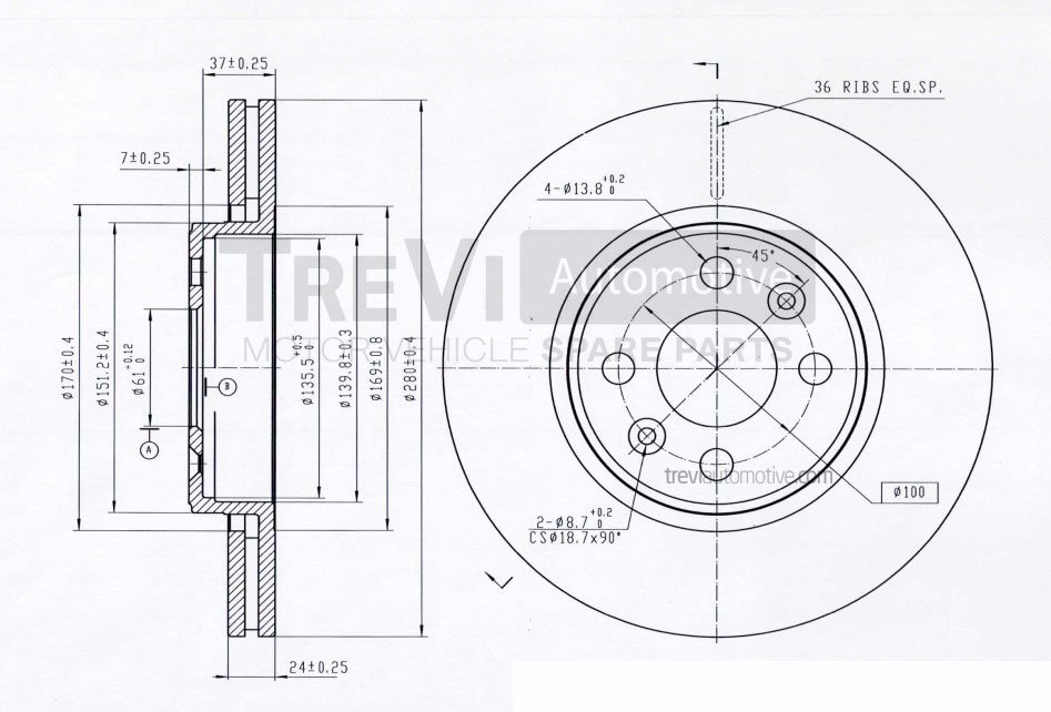 TREVI AUTOMOTIVE BD1136