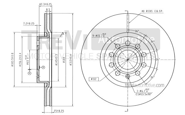 TREVI AUTOMOTIVE BD1203