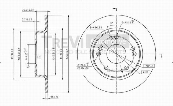 TREVI AUTOMOTIVE BD1072