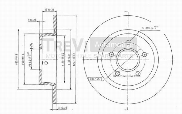 TREVI AUTOMOTIVE BD1075