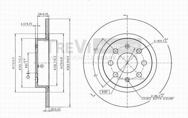 TREVI AUTOMOTIVE BD1055