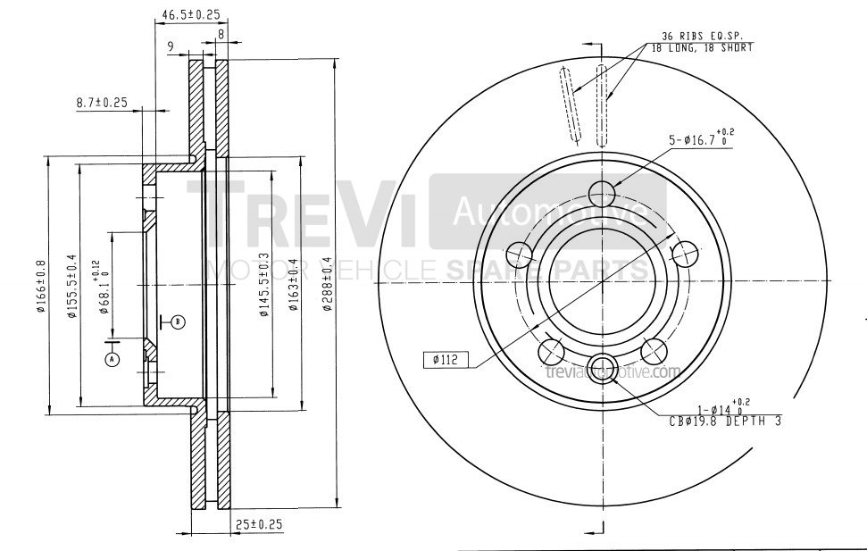 TREVI AUTOMOTIVE BD1111