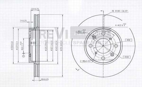 TREVI AUTOMOTIVE BD1218