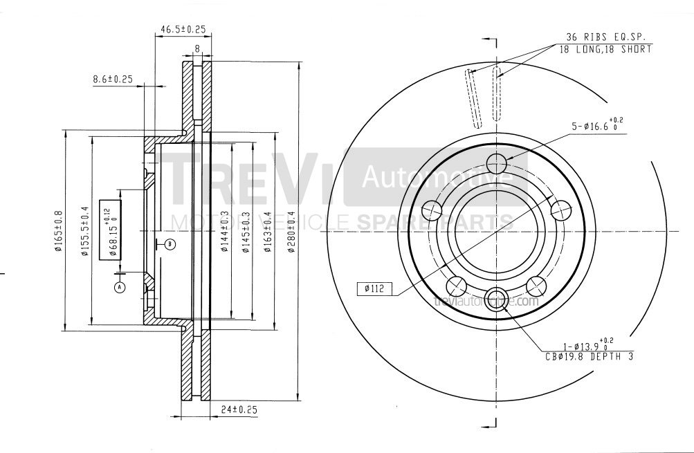 TREVI AUTOMOTIVE BD1118