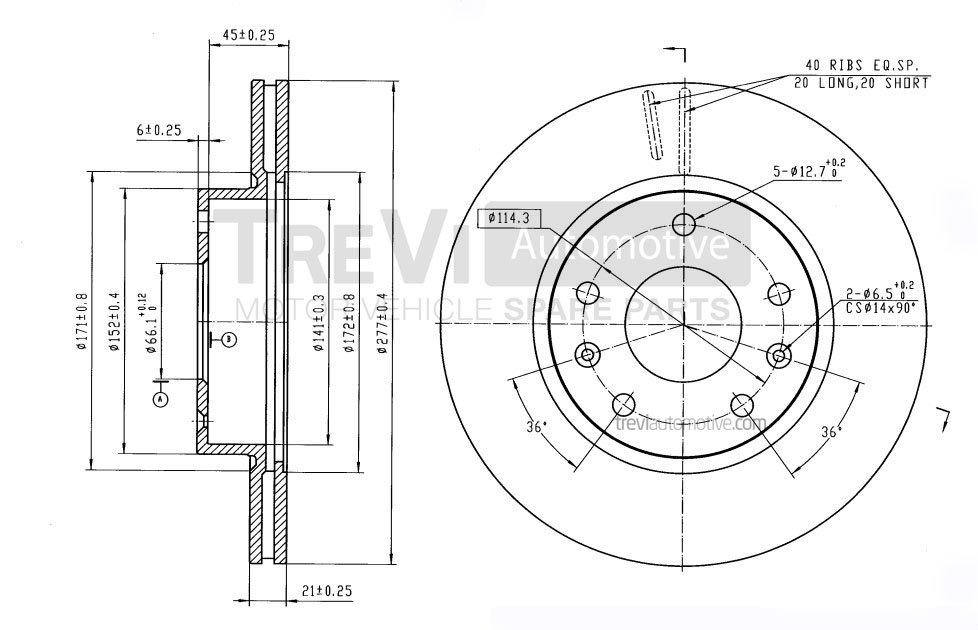 TREVI AUTOMOTIVE BD1142