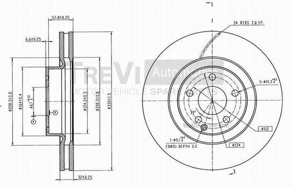 TREVI AUTOMOTIVE BD1207