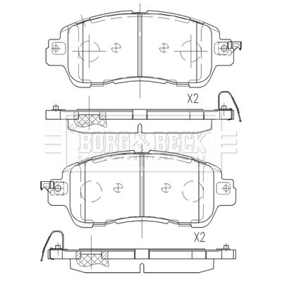 BORG & BECK BBP2573