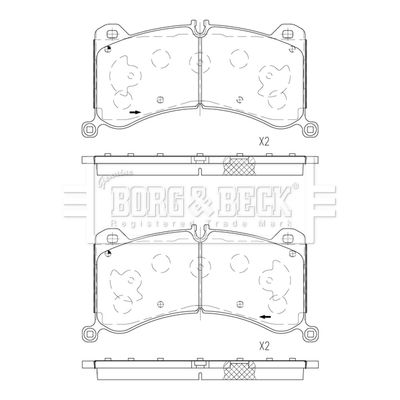 BORG & BECK BBP2877 BORG & BECK BBP2877