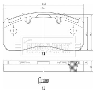 BORG & BECK BBP33013