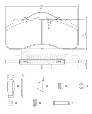 BORG & BECK BBP32997HD