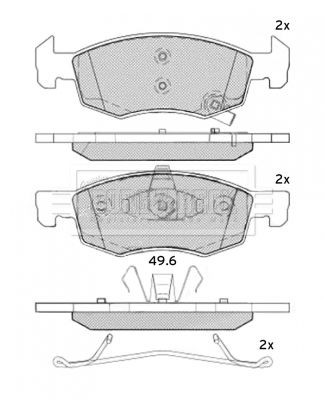 BORG & BECK BBP2540