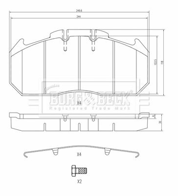 BORG & BECK BBP33003HD