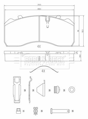 BORG & BECK BBP33011