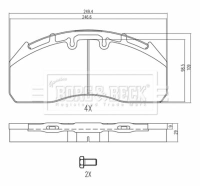 BORG & BECK BBP33004