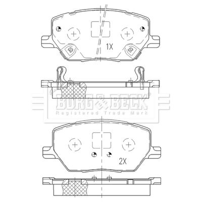 BORG & BECK BBP2519