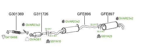 GT Exhausts G361612