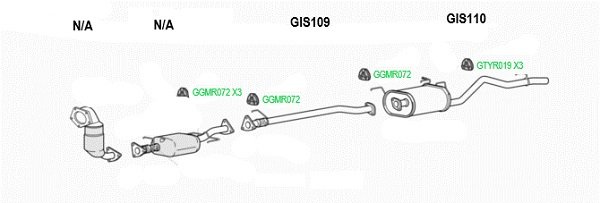GT Exhausts GIS109