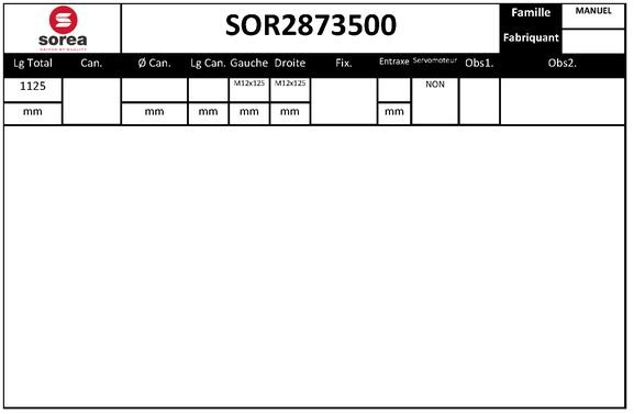 SERA SOR2873500