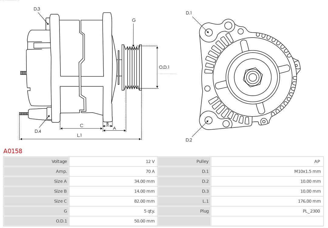 AS-PL A0158 AS-PL A0158