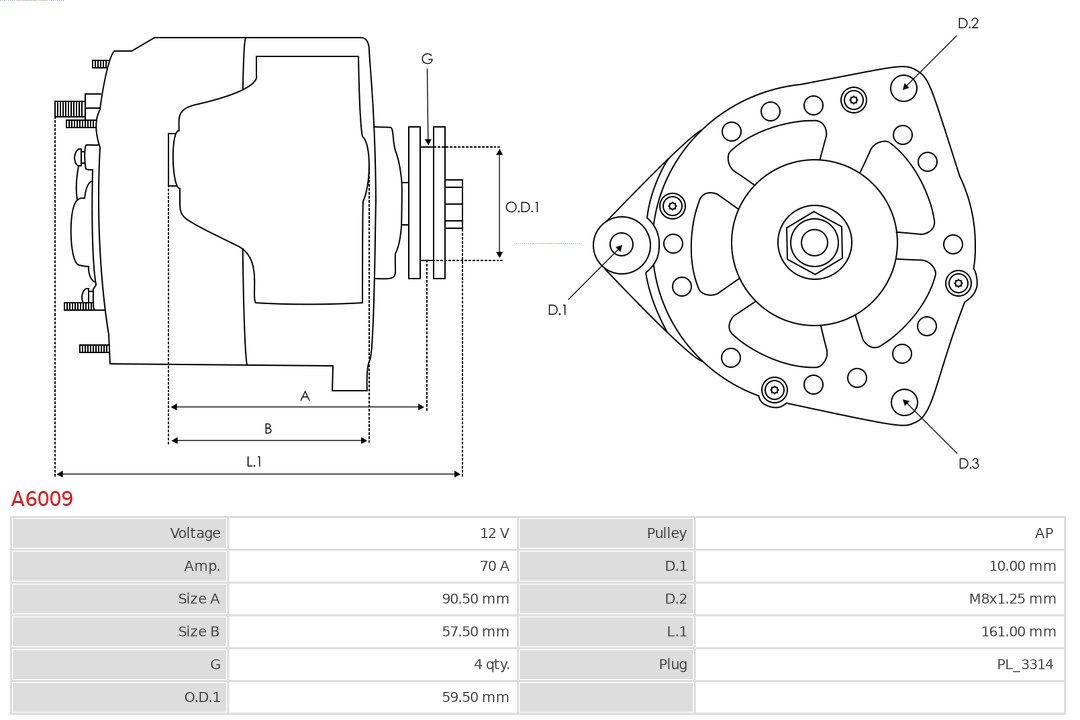 AS-PL A6009 AS-PL A6009