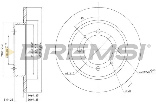 BREMSI CD6886S