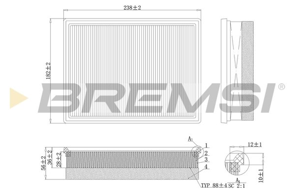 BREMSI FA0557