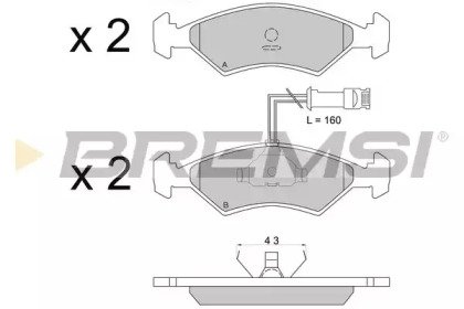 BREMSI BP2163