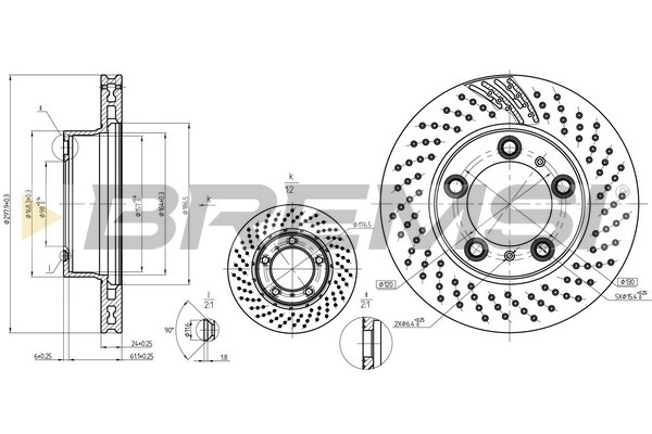 BREMSI CD8027VRD